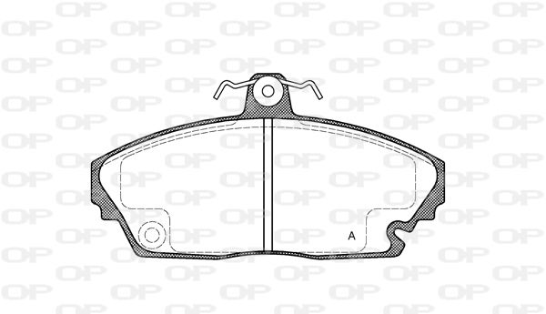 OPEN PARTS Комплект тормозных колодок, дисковый тормоз BPA0635.00